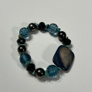 Mother of Pearl Hemitite and Beaded Bracelet